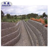 Fio sextavado revestido Pvc resistente Mesh For Retaining das cestas de 10x12cm Gabion