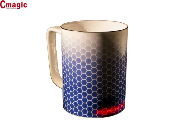 Ceramic Desktop Smart Cup , Led Self Heating Coffee Cup Customized Color