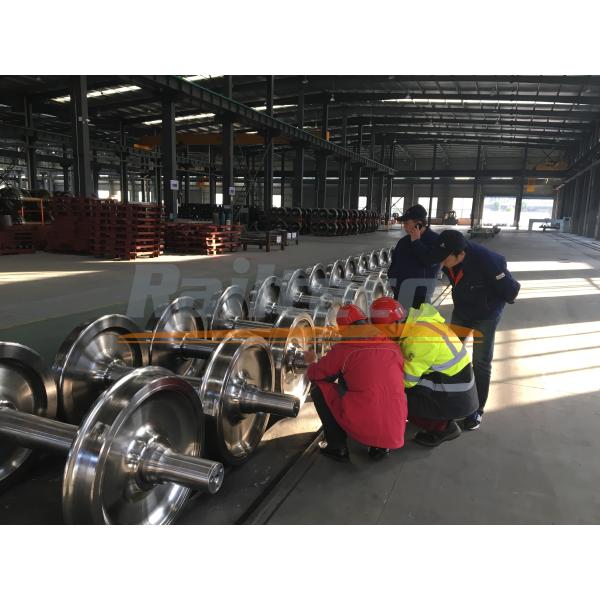 High Durability Railway Wheel Set , Railroad Train Wheels Set Wear Resistant