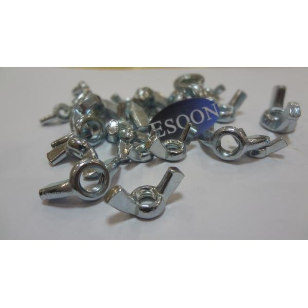 M6-1.0 Wing nut with rounded wings DIN315 Grade 4.8 Zinc Plating,Carbon Steel