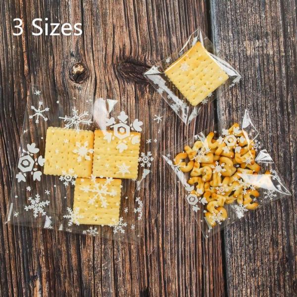 300 PIECES SELF-ADHESIVE PLASTIC CELLOPHANE TREAT BAGS FOR PACKAGING CANDY