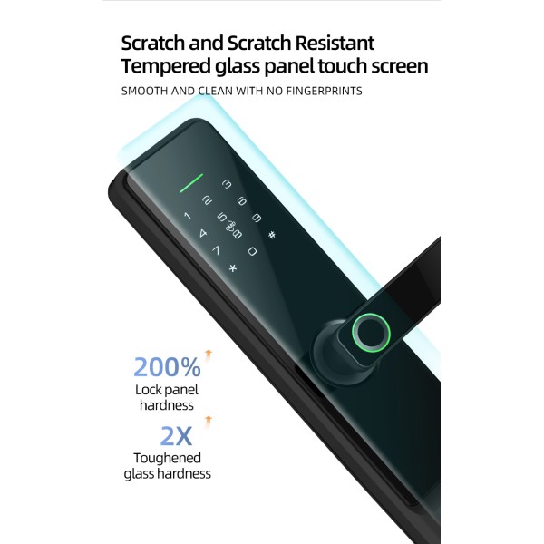 YAGU Ttlock App-controlled Smart Password Biometric Fingerprint Door Lock Fingerprint Password Door Lock Wholesale Factory