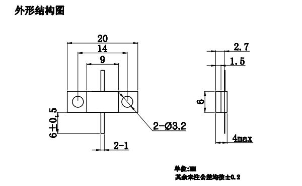 RF Resistor Dummy Load Resistor with -55℃~ +125℃ Operating Temperature 1.2~1.3 Standing Wave Ratio and Copper Nickel Plated Flange Mount