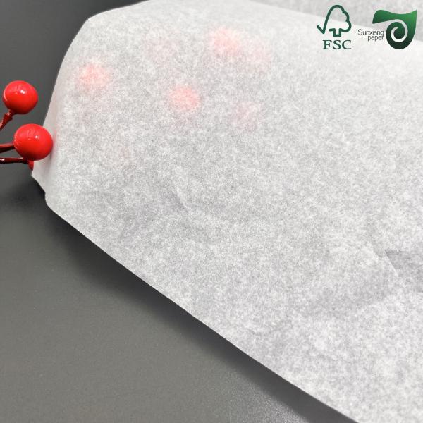 FSC Heat Resistant  Food Safe Greaseproof Wrapping Paper White