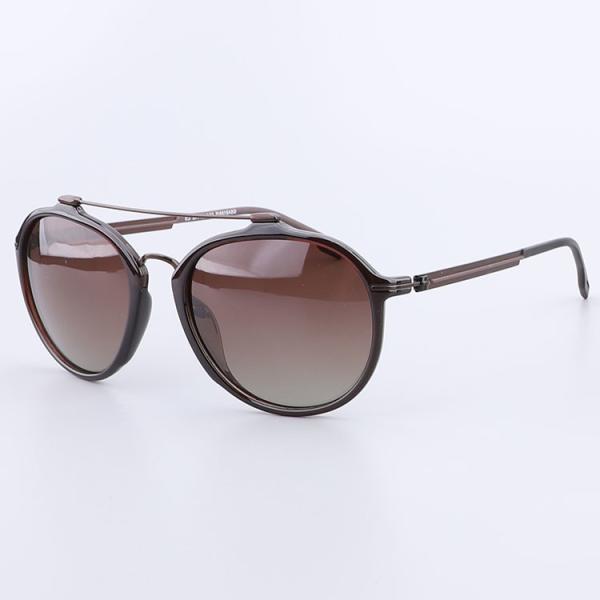 Sun Rays Blocking Double Bridges Metal Polarized Sunglasses