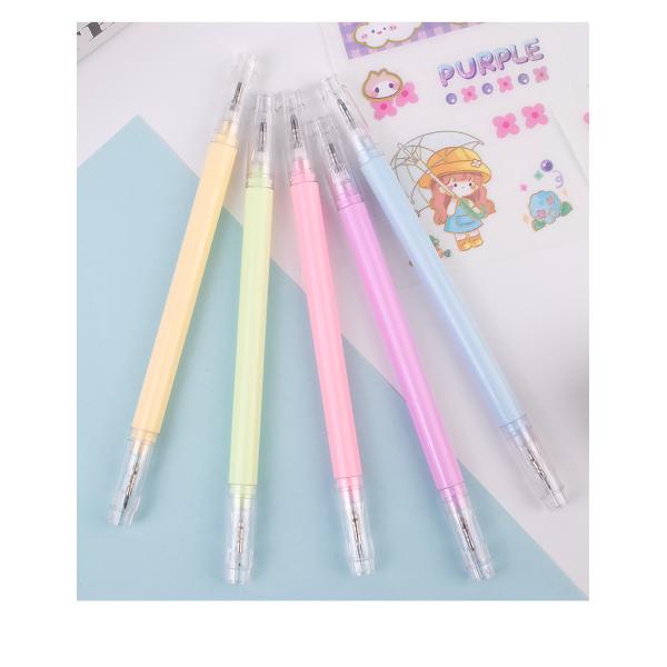 Plastic ABS TPR Handle ZEQUAN Multifunctional Dual Purpose Pen Cutter with Knife and Gel