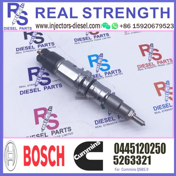 OEM new QSB5.9 diesel engine parts fuel injector 5263321 4983267 3977081 0445120250