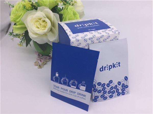 Ground Coffee Disposable Coffee Filter Bags / PE Kraft Drip Coffee Packets