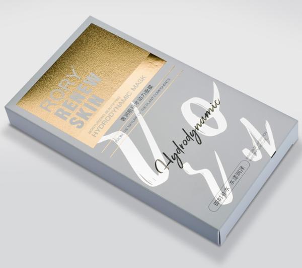 SGS Sweet Silver Face Mask Packing Box Glossy / Matt Lamination Surface