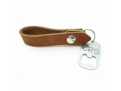 Innovative Stainless Steel Dog Tag Leather Strap Bottle Opener,Cool stamped stainless steel blank dog tag real leather