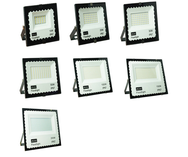 Pure White IP67 5500K LED Garden Flood Lights