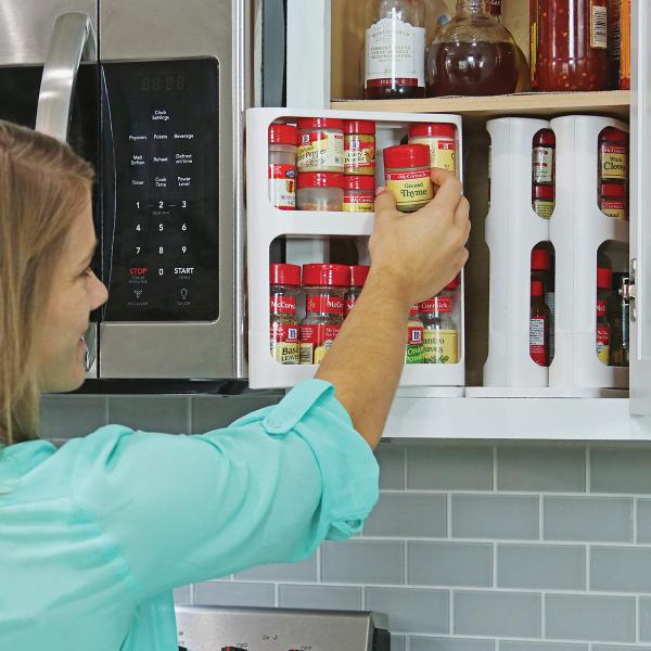 Modular Design Cabinet Organizer for Essential Oil Placement and Cosmetic Storage