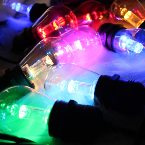 Heavy Duty RGBW Outdoor Bulb String Lights Garden Festoon Lights