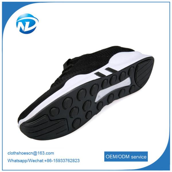 factory price cheap shoes 2019 New Design Lace-up Textile Fabric Men Sport Running Shoes