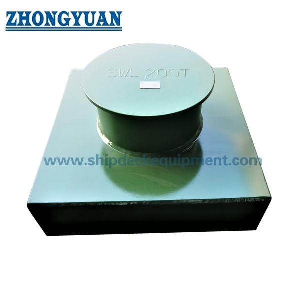 Recessed Side-Shell Mounted Towing Bitt | Steel Plate Fabricated Type B for Large Ship Towing (ISO 13798)
