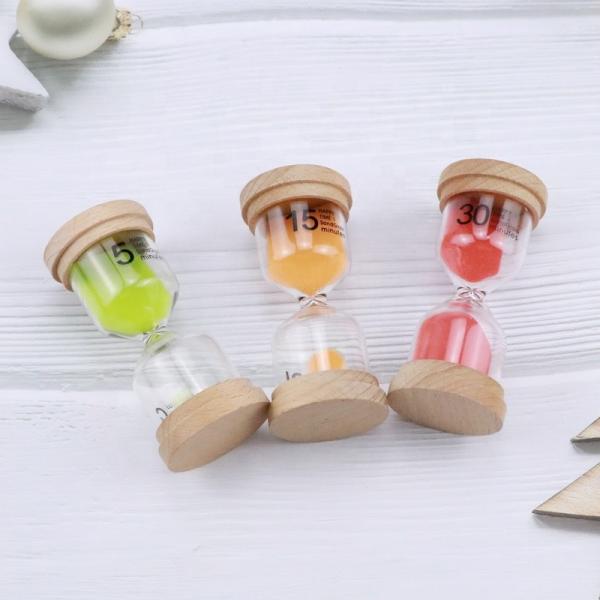 60 faits sur commande seconde horloge au sablier de minuterie de sable de 5 minutes