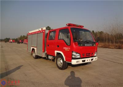Água municipal de pintura vermelha do carro de bombeiros 2000L do petroleiro traseiro da água da bomba da montagem