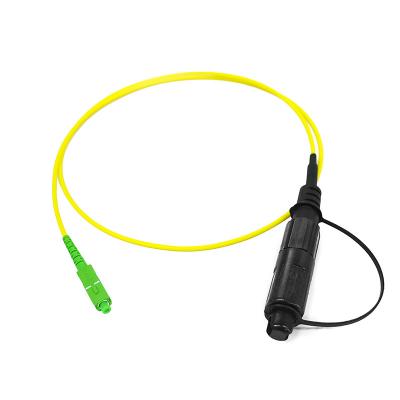 Cabo de remendo da fibra do SC apc OptiTap do conector da fibra ótica H MINI único