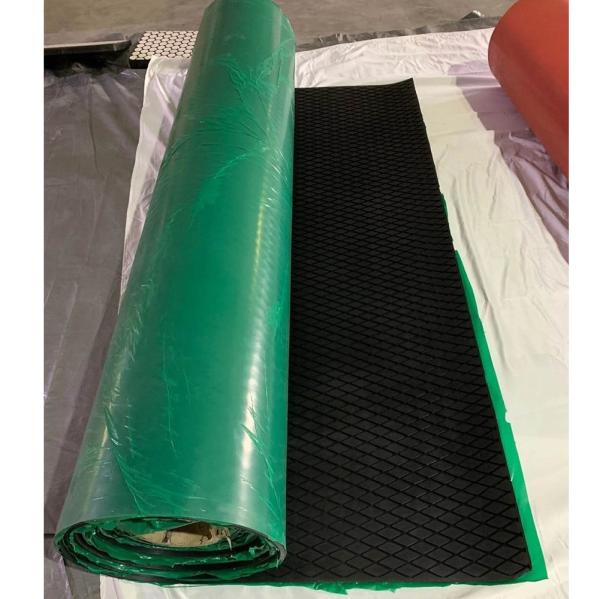 Cn Layer Backed Plain Pulley Rubber Lagging Lining Conveyor Belt Lagging