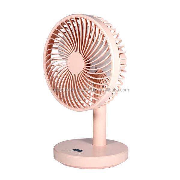 Silk Screen Printed Plastic Table Fan for Bathroom and USB Air Circulation System