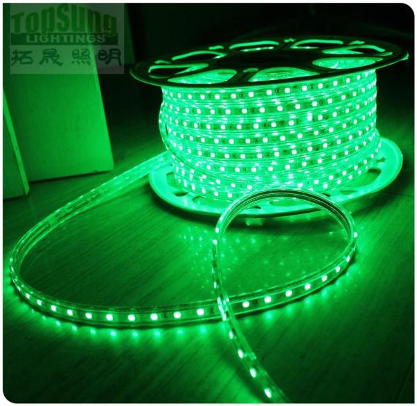 Impressionante fita de LED AC de 110V 5050 smd verde 60LED / m fita flexível LED fita