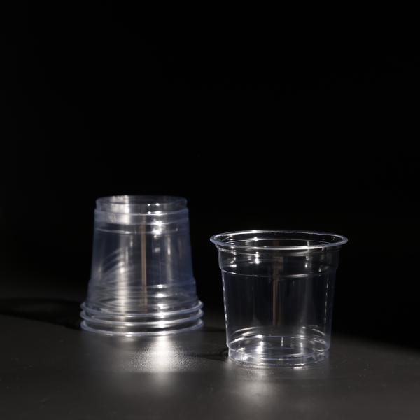 Customized Logo Plastic PP Cup Disposable Beverage Cup With Lid 500ml 700ml