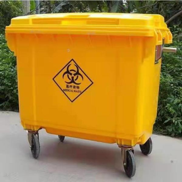 1100 Liter Outdoor Dumpster Garbage Bin Industrial Outdoor Plastic Garbage Bin Recycle Bin