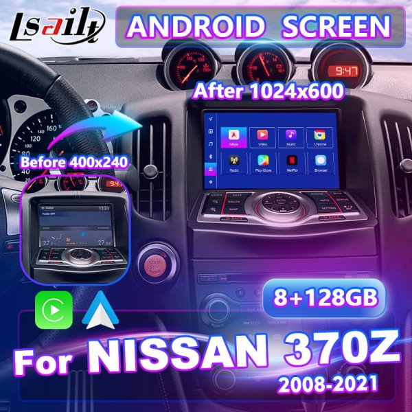 Lsailt 7 Inch Android Multimedia Video Interface Carplay Screen For Nissan 370Z