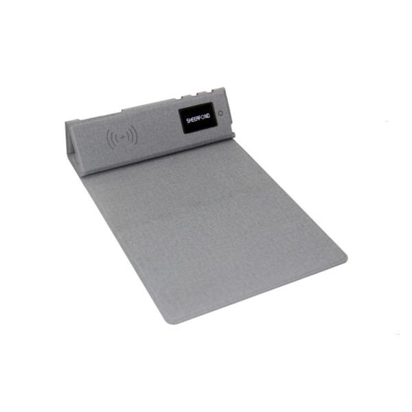 Multifunctional Foldable PU Leather Wireless Charging Mouse Pad Rectangle