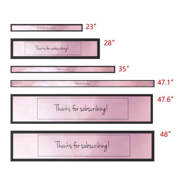 CH LCD Supermarket Ultra Wide Strip Screen Shelf Digital Display 23.1 35 47.1Inch Manufacturer Custom Stretched LCD Bar Screen