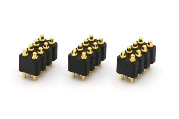 8pin Pogo Pin Connector 12V 2.54 Pitch Connector Double Row