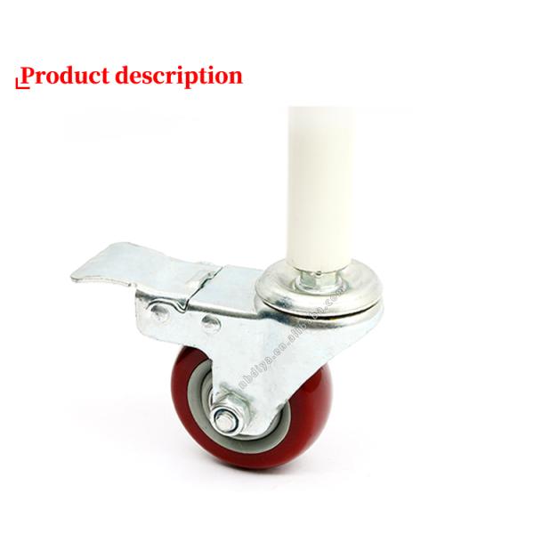 3 дюймовые пластиковые троллейбусы из ПУ кастора мебель кастора колеса