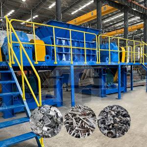 Car Hub Aluminium Shredder Waste Aluminum Shredder Machine Customized