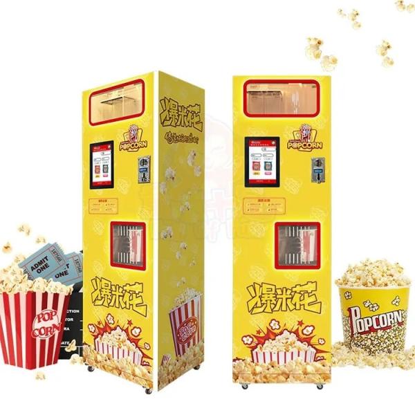 utomatic Popcorn Vending Machine With 2 Flavors for Commercial Use Snack Food Popcorn Vending Machine