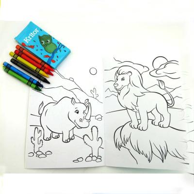 Imagens extravagantes educacionais do desenho para que as crianças imprimam o lápis da pintura da cor de papel encontrado