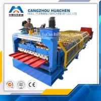 Rollo acanalado tejado de la hoja del hierro del material de construcción que forma la máquina para las salas de exposiciones