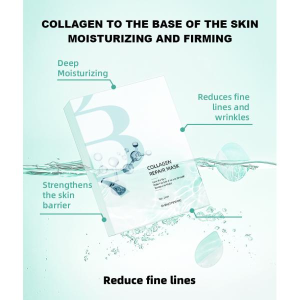 Cosmetics Private Label Collagen Facial Sheet Mask Moisturizing Pore Tightening Bio Collagen Face Mask