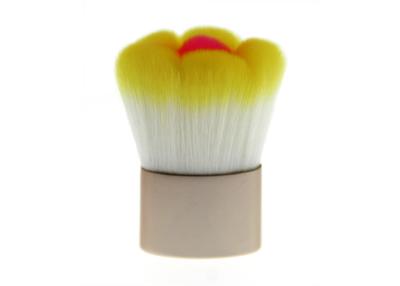 Eco Friendly Flower Kabuki Makeup Brush / Powder Blush Brush With Metal Handle