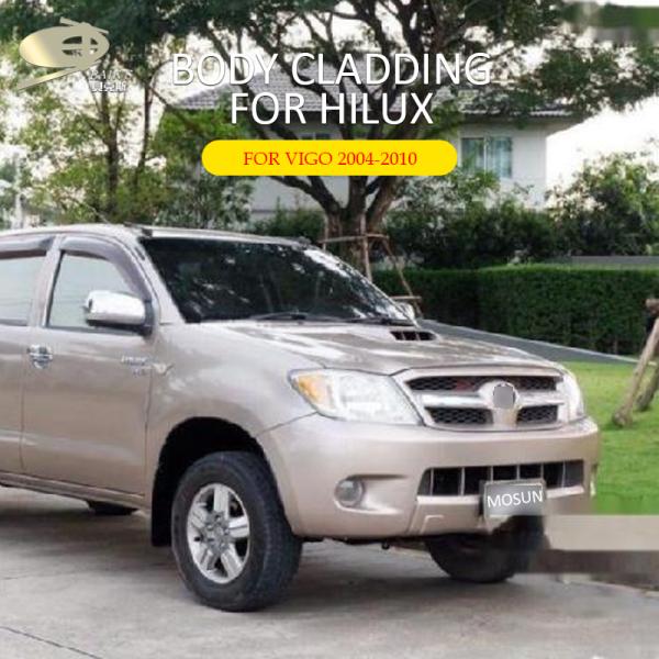 Body Cladding Exterior Body Kits For Toyota Hilux VIGO 2004-2010 Side Molding