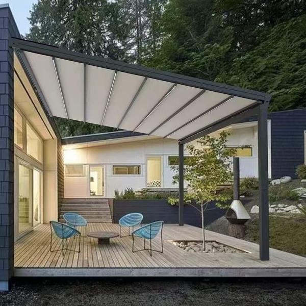 4x6m Outdoor Aluminum Waterproof Pergola With Posts / Pergola Awning / Conservatory Awning