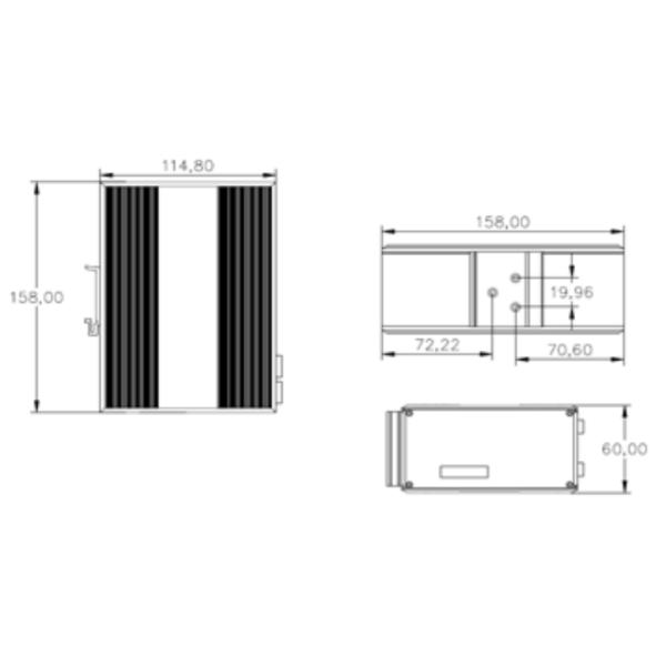 Одно волокно 6 RJ45 SFP переносит промышленный управляемый держатель рельса DIN переключателя локальных сетей