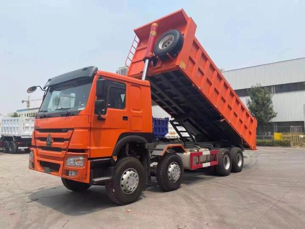                  Used Dump Truck HOWO 375 8*4 LHD, Used HOWO 371 12 Wheels Secondhand Sinotruk China Brand Made in 2020             