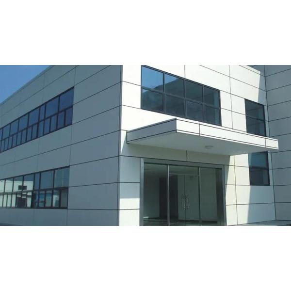 PVDF Solid Aluminum Facade Panels Polyester Powder Coated 2000x4000mm