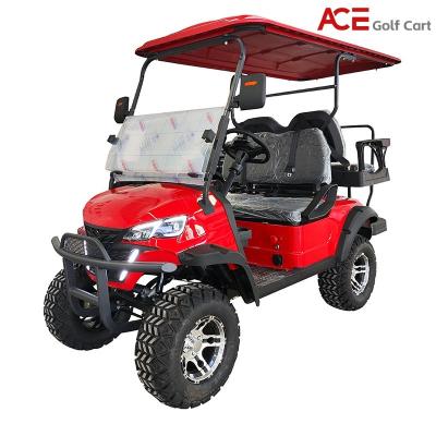 4 Passengers LED Golf Buggy With Carplay 40km/H Max Speed And PP Hard Plastic Body