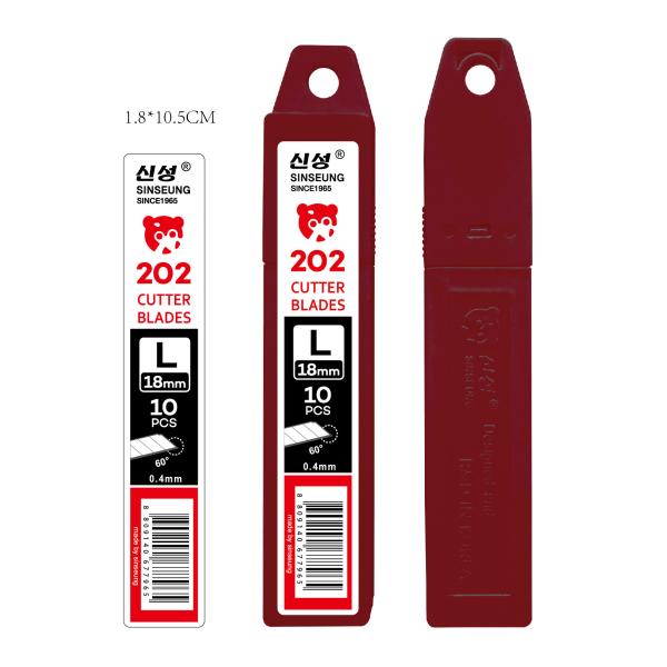 Durable Construction 18 Mm Snap Blades Cutting Cardboard Silver Large