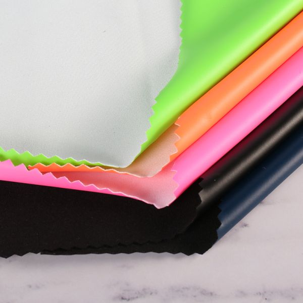 Two-way Stretch Spandex Elastic PU 527Abrazine Grain Synthetic Leather Faux Leather Fabric for Clothing Bags Earphone Sleeve Box
