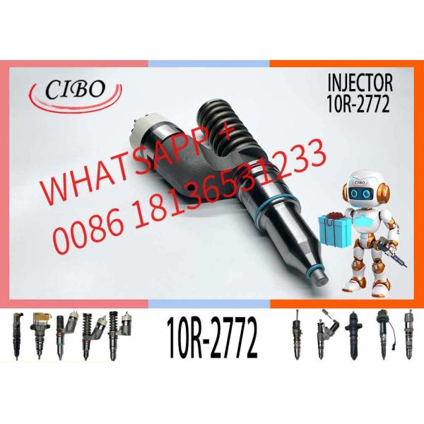 Fuel Injector 10R-2772 T430594 253-0618 for Mechanical Excavator Engine Parts C18 C15 10R2772 2530618