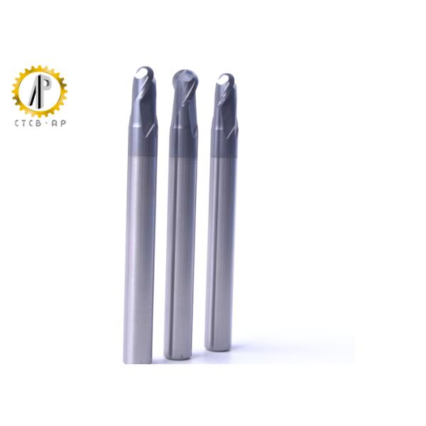 Large Diameter Solid Carbide Ball End Milling Cutter , Carbide Tipped End Mills