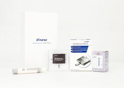 Software Support Mobile Glucose Meter Blood Sugar Check 4000 Tests Battery Lifetime
