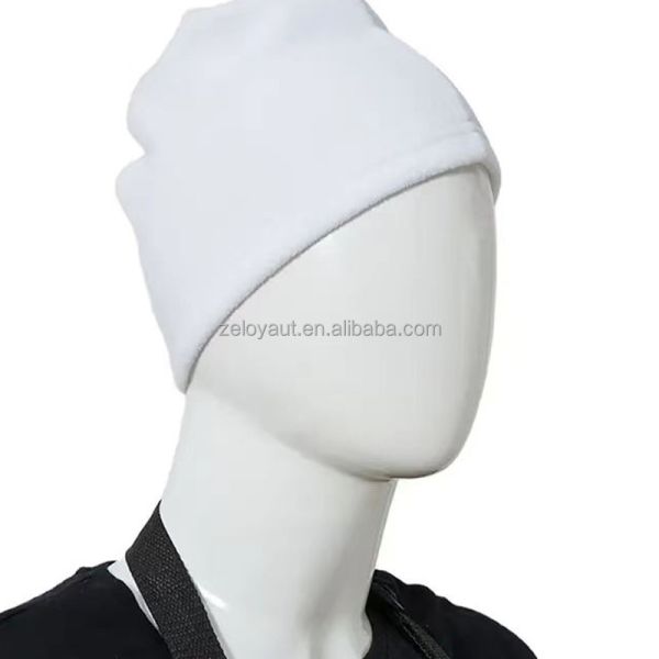 ZELOYAUT Wholesale Cute White Sublimation Blanks  Hats Personalized Sublimation Blank 100% Polyester  70g Pure White Hat